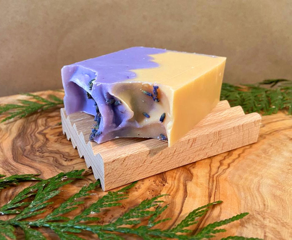 Natural Beech Wood Soap Dish